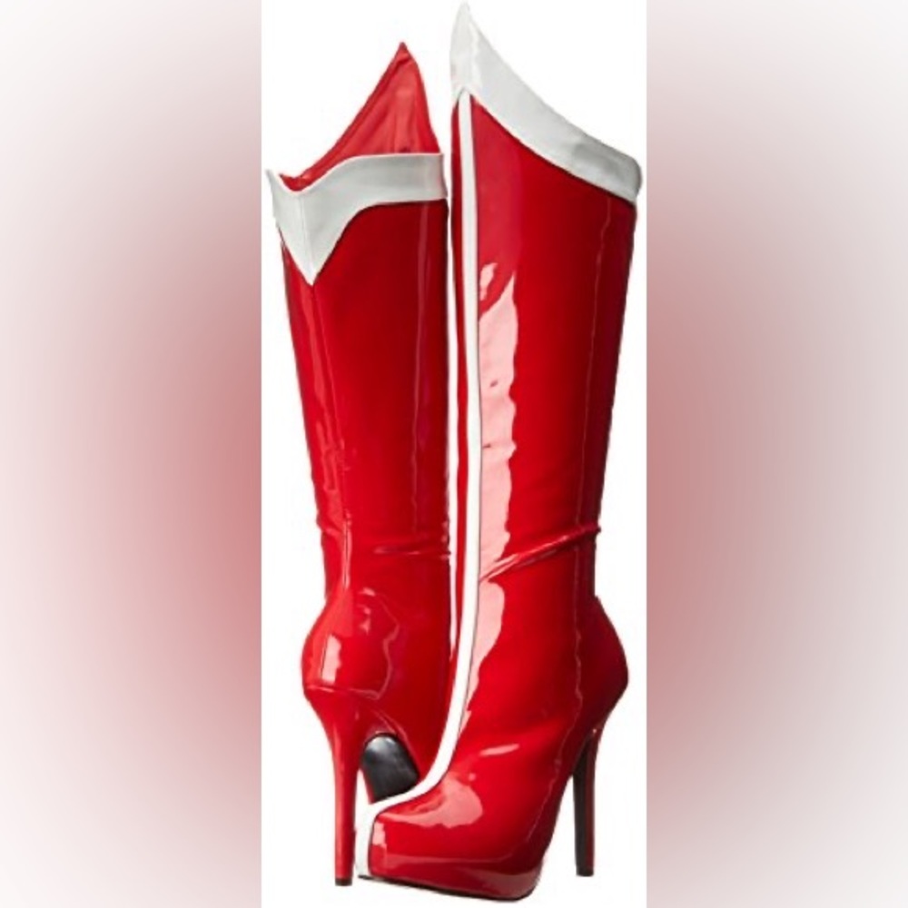 Wonder Woman Inspired 5 1/2” High Heel Costume Cosplay Roleplay Thigh High Boots